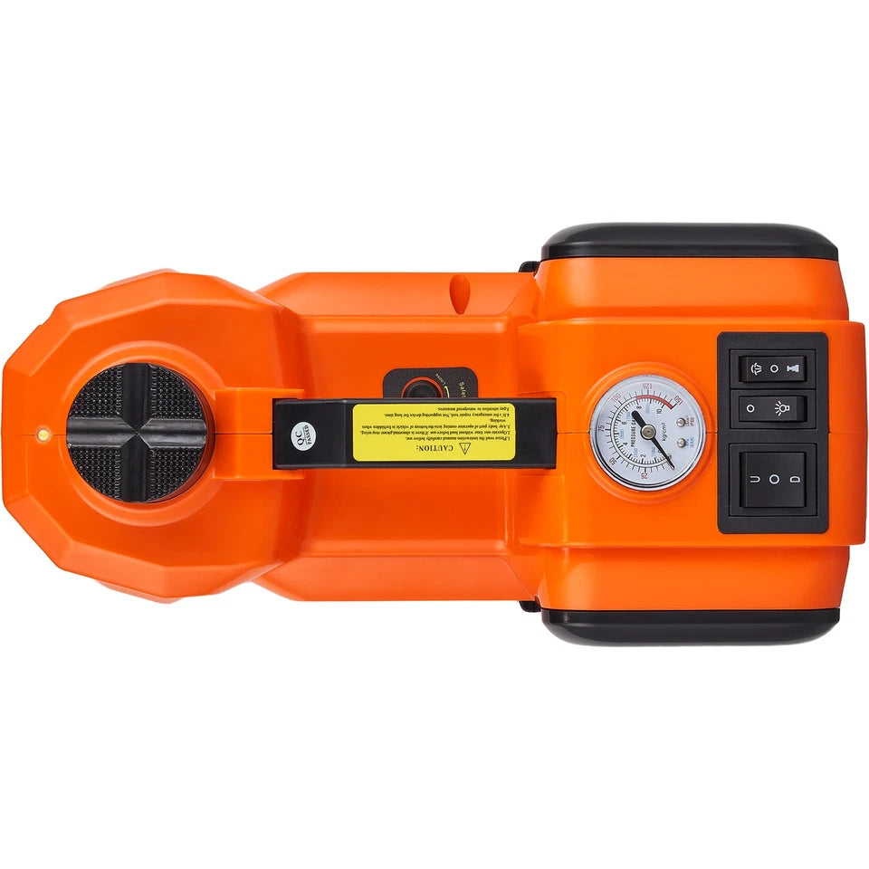 Electric Car Jack w/Tire Inflator Pump 5 Ton 12V Hydraulic Car Floor Jack Kit