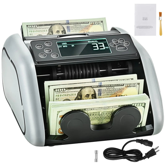 Money Counter Machine Bill Counter with UV MG IR DD Counterfeit Detection