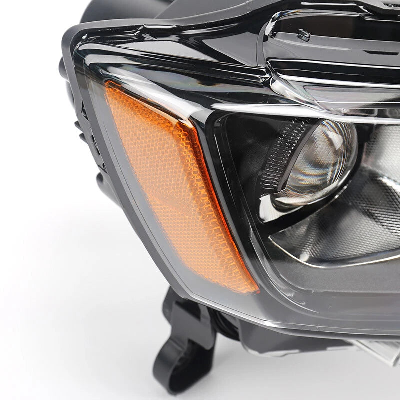 For 2017-2021 Jeep Grand Cherokee Halogen Projector Headlight Black Left+Right