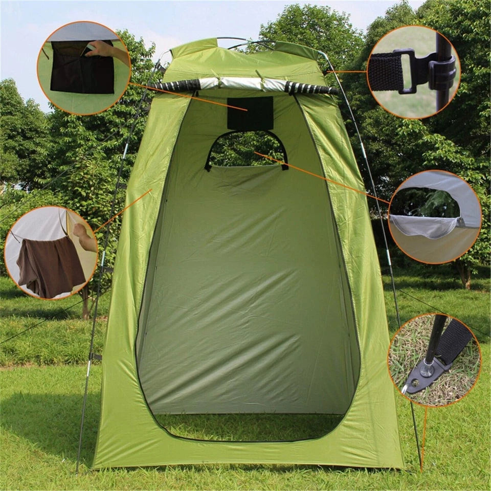 Portable Toilet and Privacy Tent for Adults, Pop Up Potty Tents Outdoors Toilets