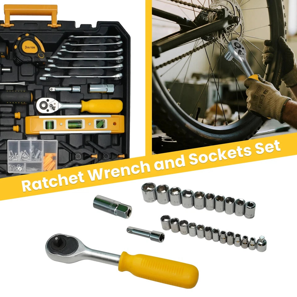 168-IN-1 Auto Repair Tool Socket Wrench Set with Storage Case General Mixed Tool