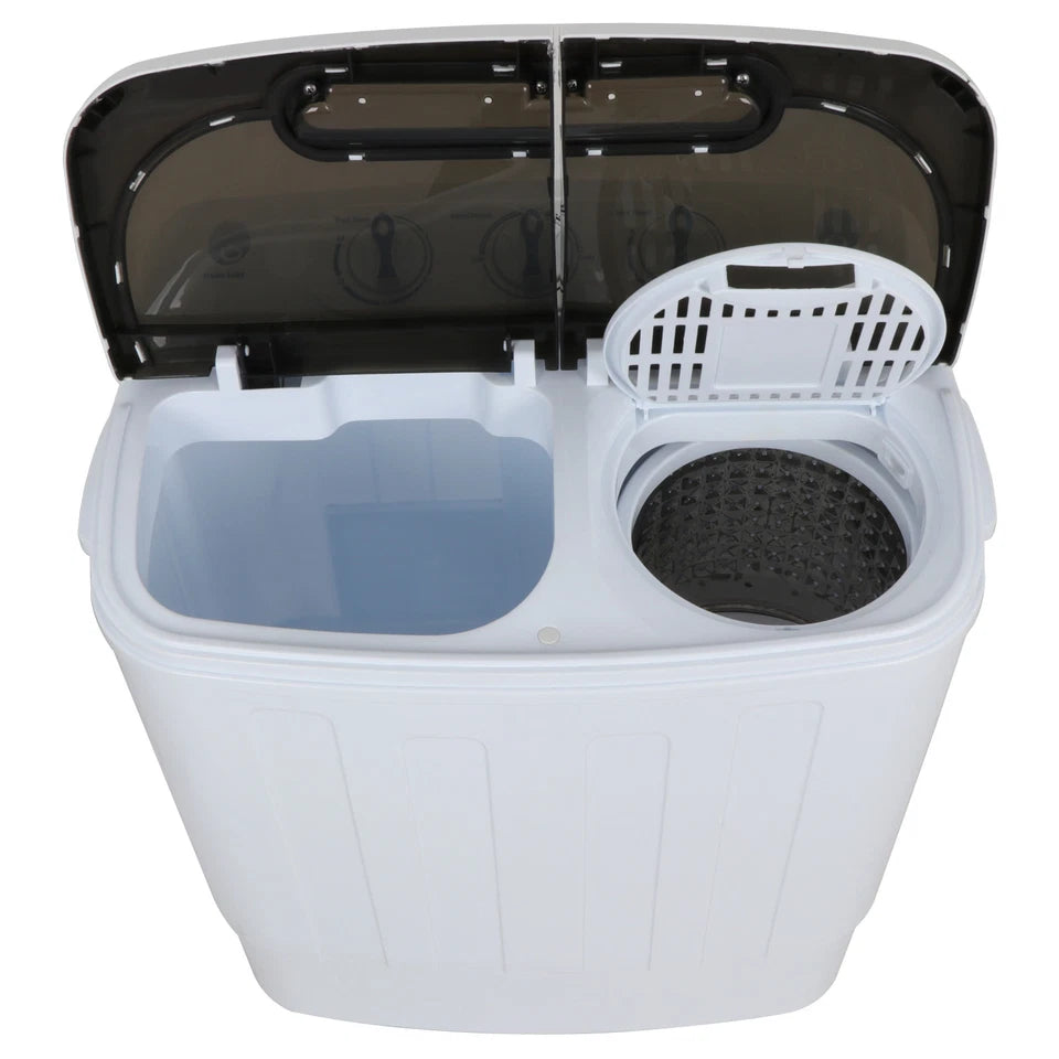 Portable Washing Machine Mini Twin Tub 13lbs Laundry Compact Washer and Dryer