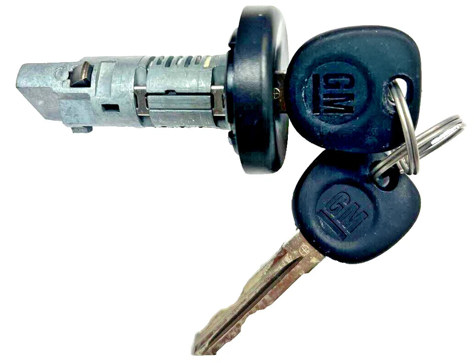 NEW GM OEM Ignition Key Lock Cylinder Switch W/2 GM OEM Circle Plus Chip Keys