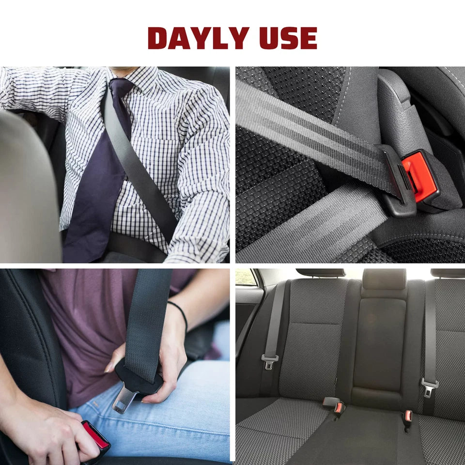 2Pack Universal Lap 3 Point Retractable Seat Belt Adjustable Car Safety Belts