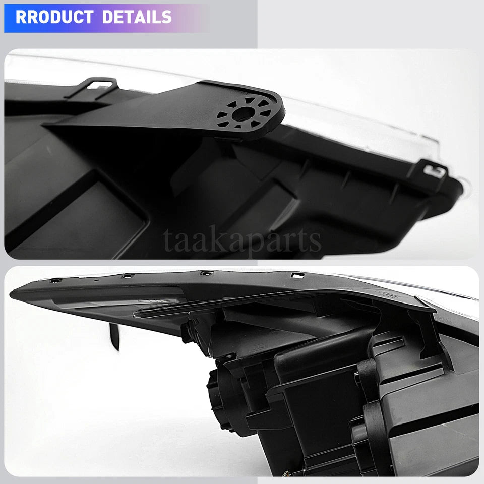 For 2011 2012 2013 2014 Hyundai Sonata New Projector Headlights Chrome Housing