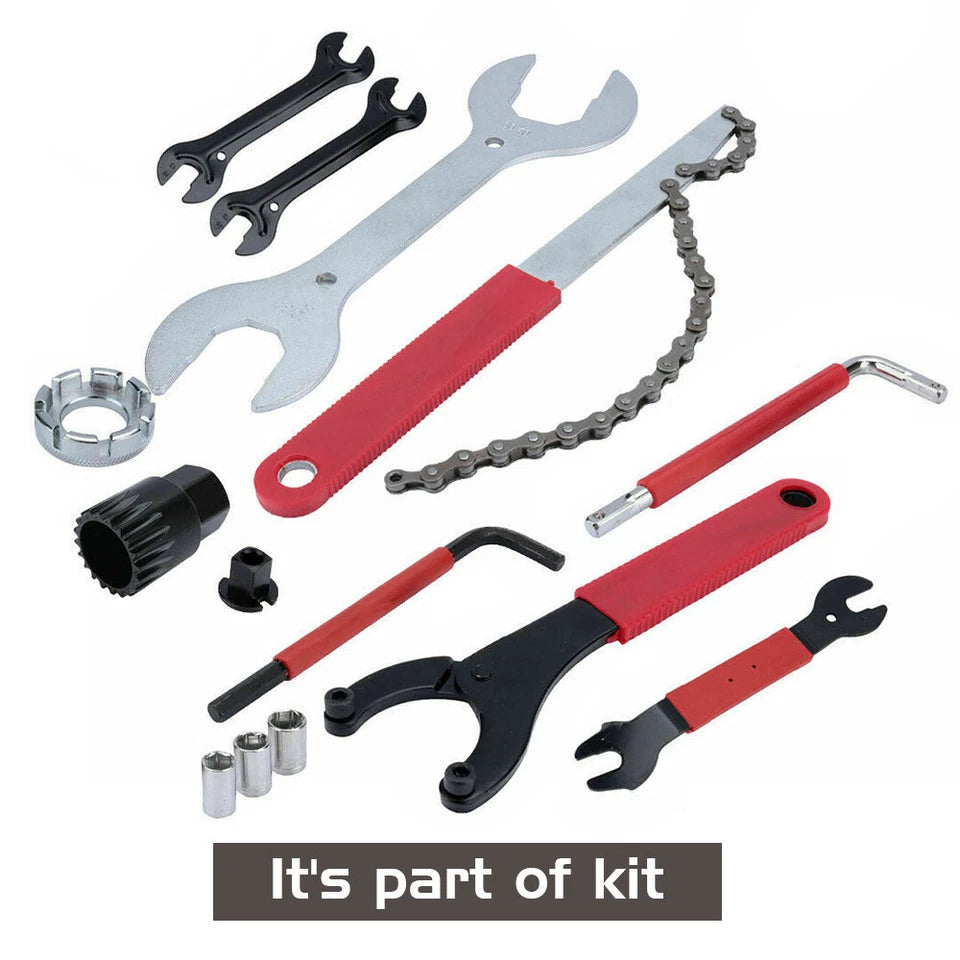 44PCS Complete Bike Bicycle Repair Tools Tool Kit Set Home Mechanic Cycling New