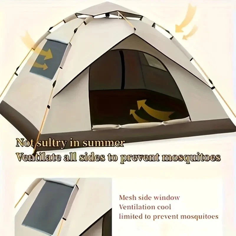 2-3 Person Pop Up Tents Waterproof Windproof Instant Tent for Camping Hiking NEW