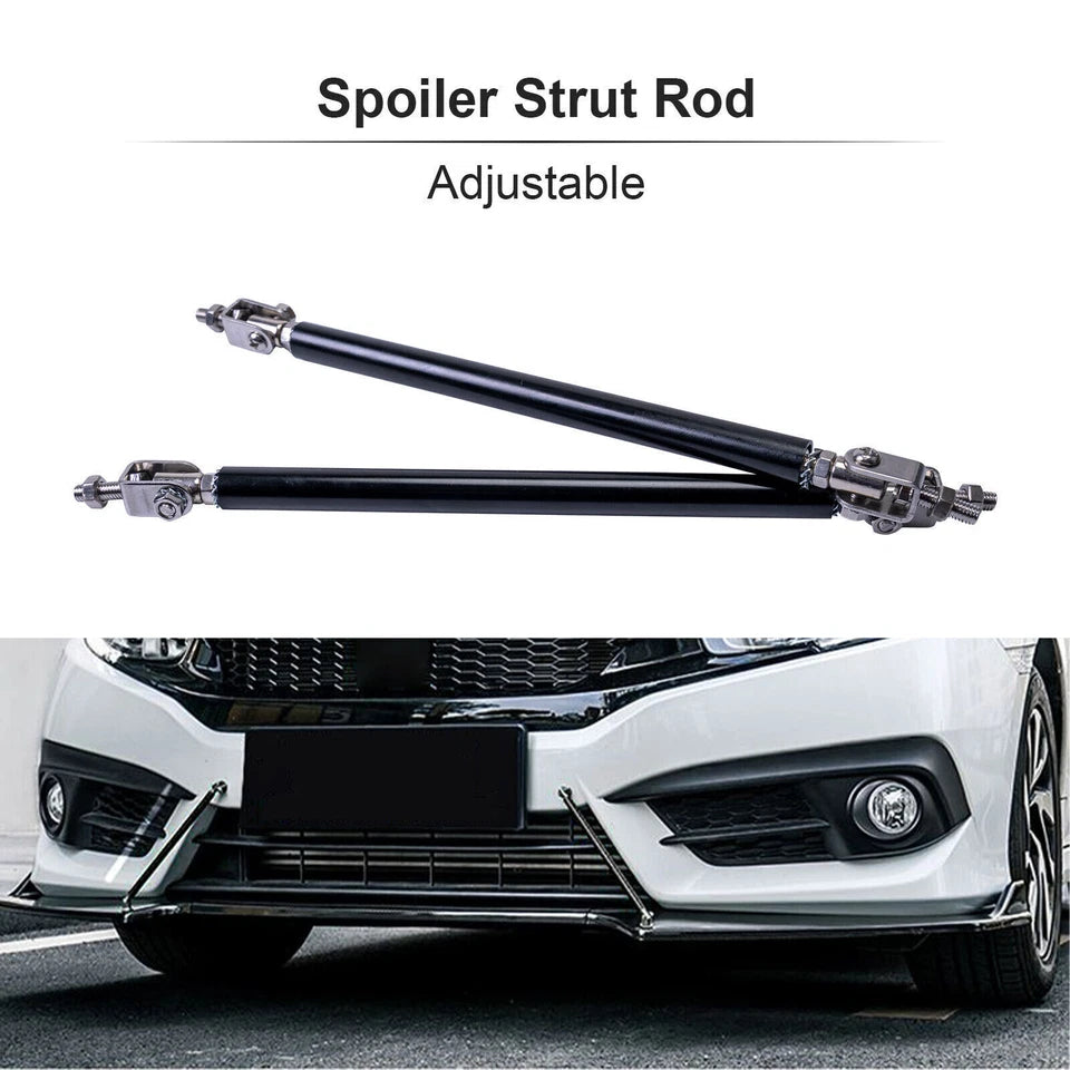 For Hyundai Elantra Black Front Bumper Lip Spoiler Splitter+Side Skirt+Rear Lip