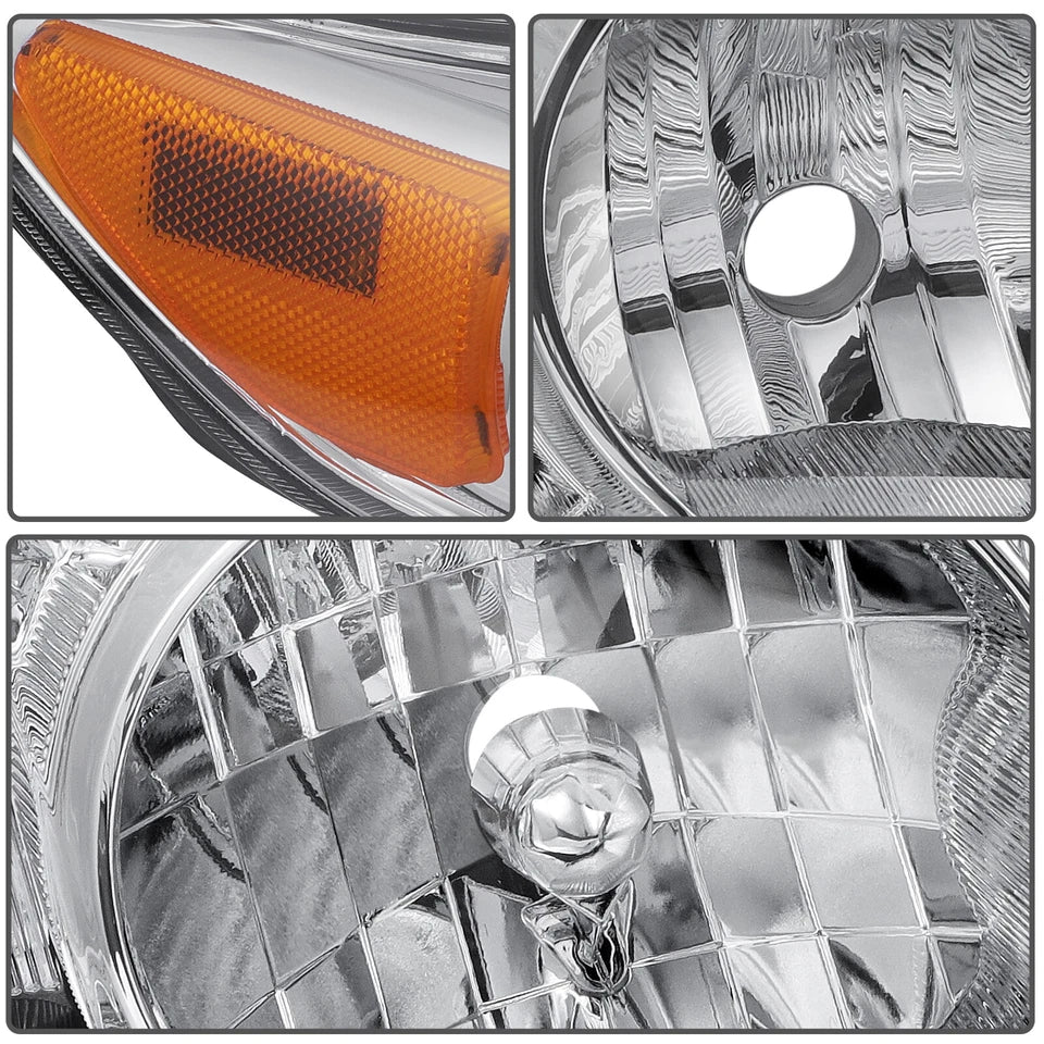 Left & Right Headlights For 2011 2012 2013 Toyota Corolla Headlamps Replacement