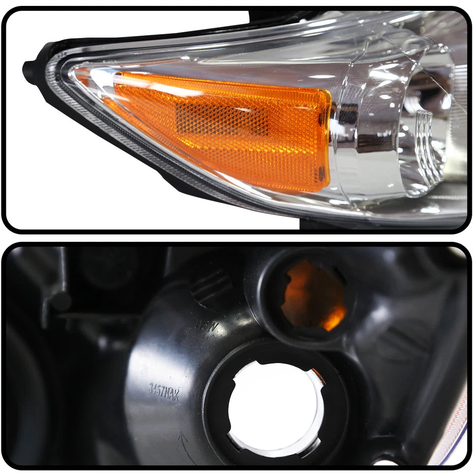 Left & Right Headlights For 2011 2012 2013 Toyota Corolla Headlamps Replacement
