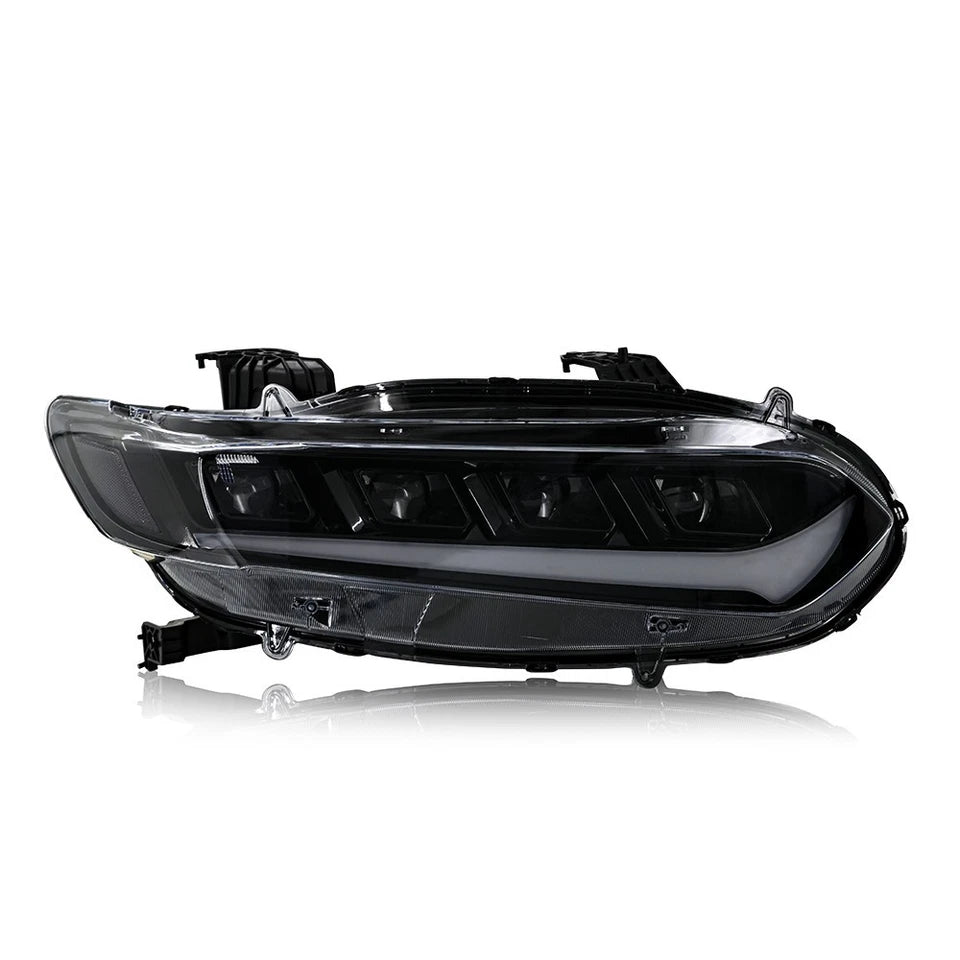 For 2018-2022 Honda Accord Sedan LED DRL Headlights Headlamps Sequential Pair