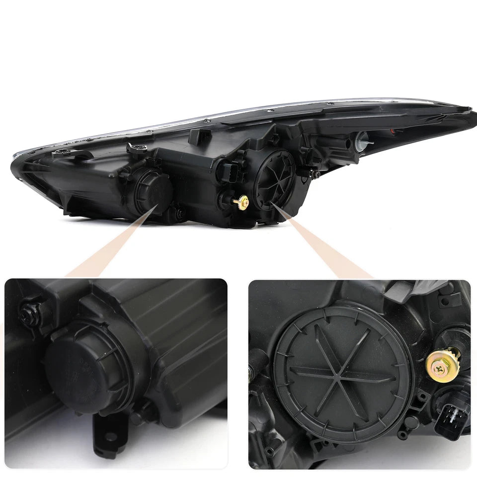 Pair Fits 2014 2015 2016 Hyundai Elantra Headlight Assembly Left Right W/Bulbs