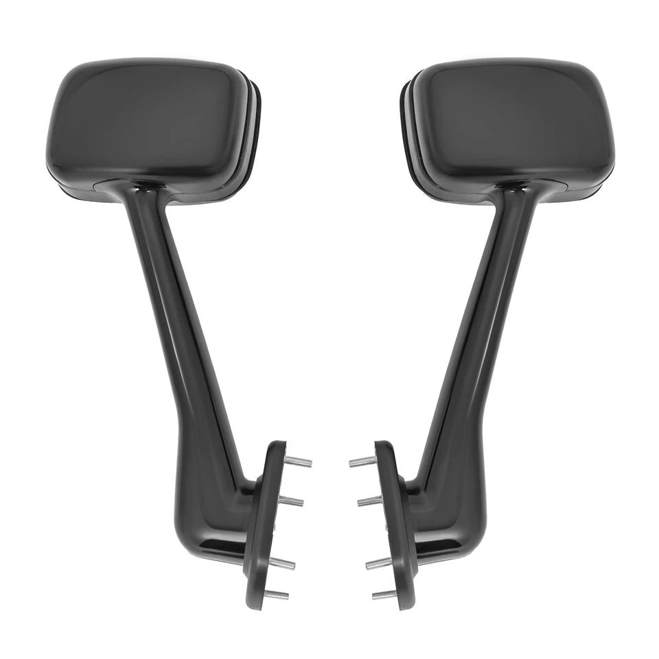 Pair Black Hood Mirrors For Freightliner Cascadia Truck 2008-2017 Left&Right New