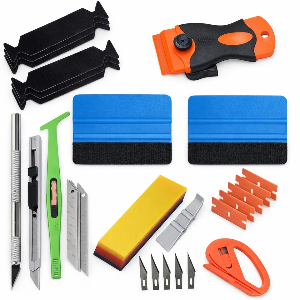 Car Wrap Application Tools Vinyl Squeegee Felt Auto Film Installation Tools Kit