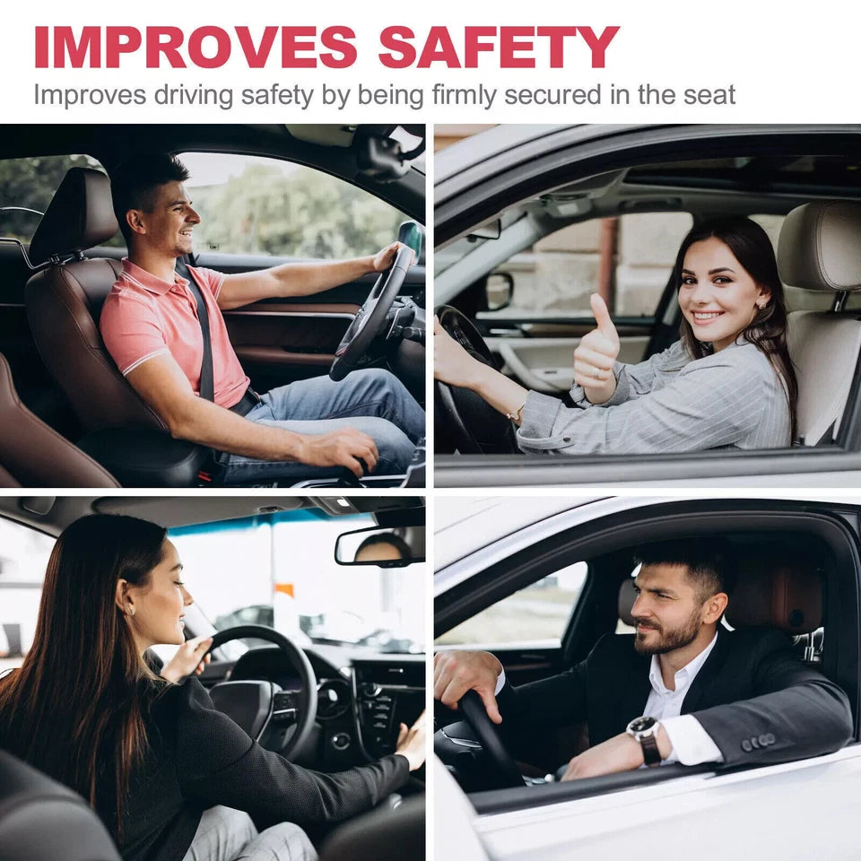 2Pack Universal Lap 3 Point Retractable Seat Belt Adjustable Car Safety Belts