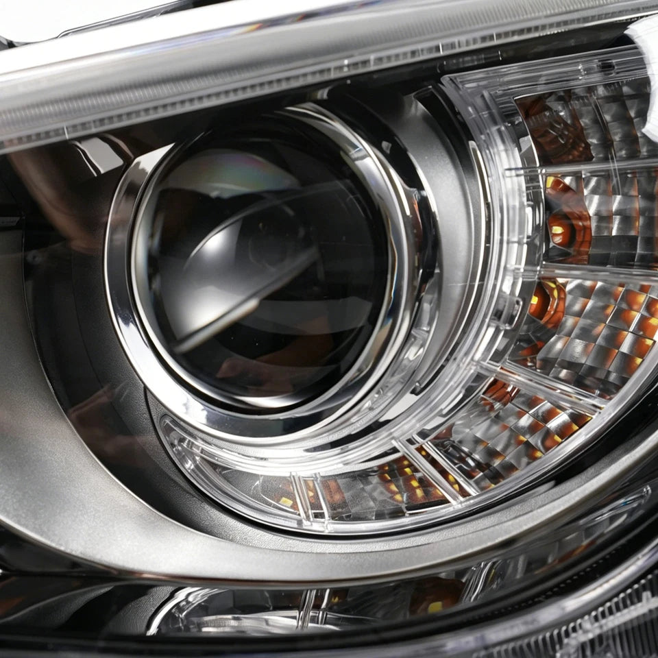 For 2014-2022 Infiniti Q50 LED Headlight w/o AFS Chrome w/LED DRL Driver Side