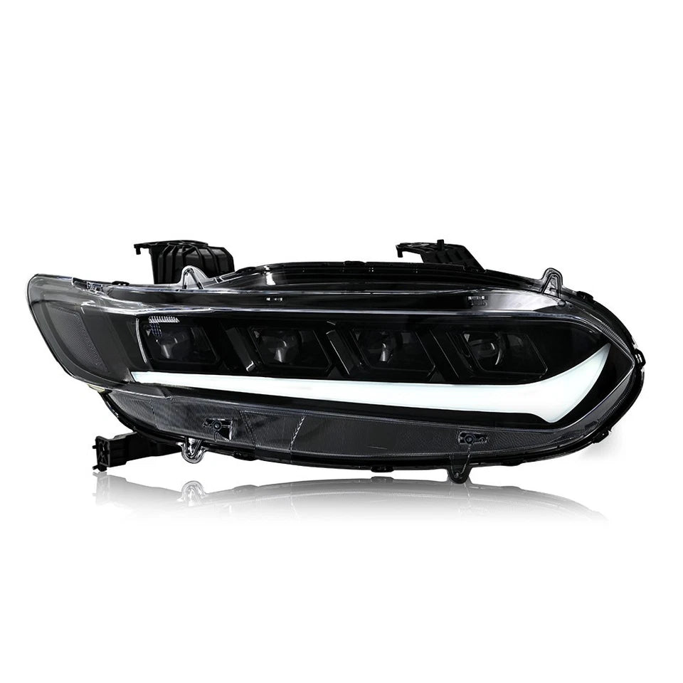 For 2018-2022 Honda Accord Sedan LED DRL Headlights Headlamps Sequential Pair