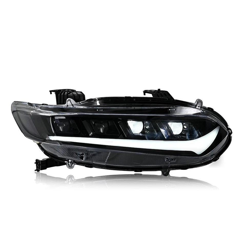 For 2018-2022 Honda Accord Sedan LED DRL Headlights Headlamps Sequential Pair