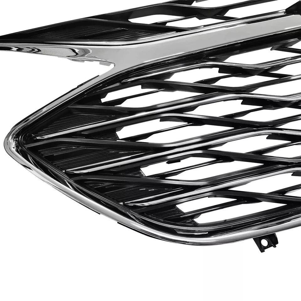 For Chevrolet Chevy Malibu 2019-2025 Front Upper&Lower Grille W/Chrome Trim 3PCS
