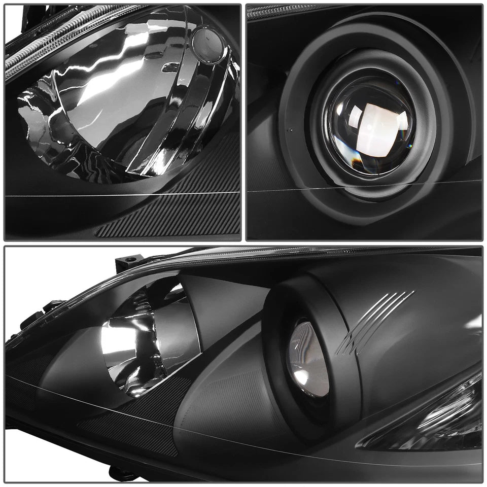 FOR 07-09 LEXUS ES350 OE STYLE BLACK HOUSING AMBER CORNER PROJECTOR HEADLIGHTS