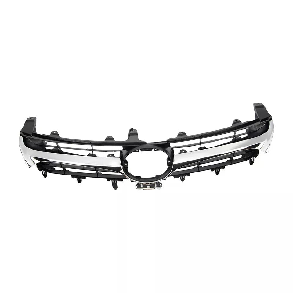 Front Bumper Cover+Upper Lower Grille For 2015 2016 2017 Toyota Camry