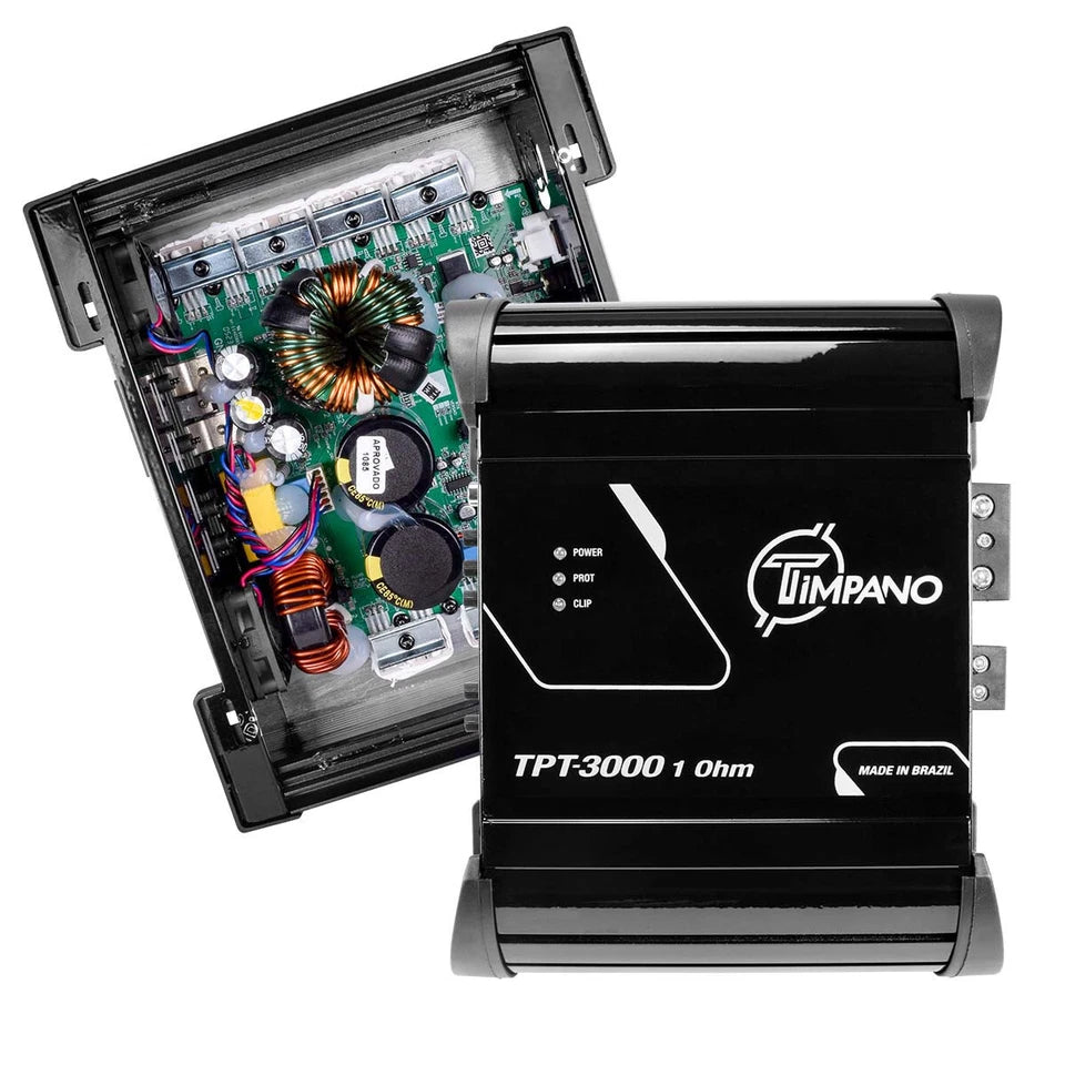 Timpano 3000 Watts Car Audio Amplifier Full Range TPT-3000 1 Ohm 3K