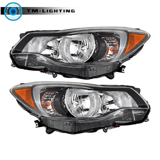 Headlights Pair For Subaru Impreza2012-2014-2015/Crosstrek 2013-2015-2016 Chrome