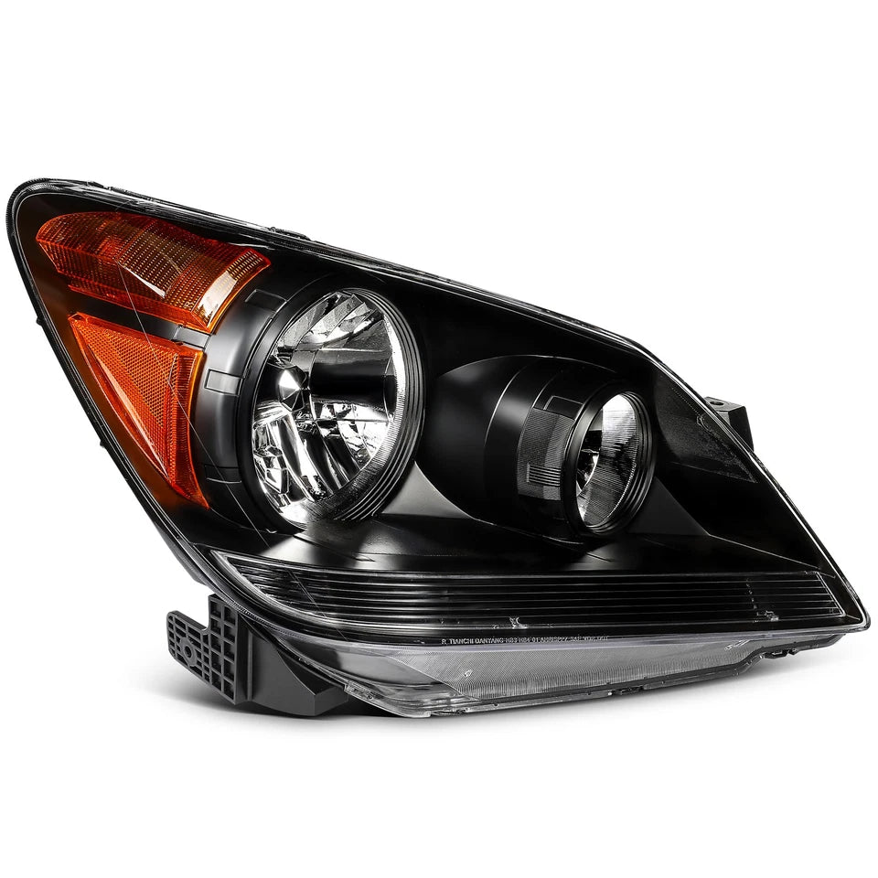 For 2005-2010 Honda Odyssey Headlights Headlamps 05-10 Black Housing Left+Right