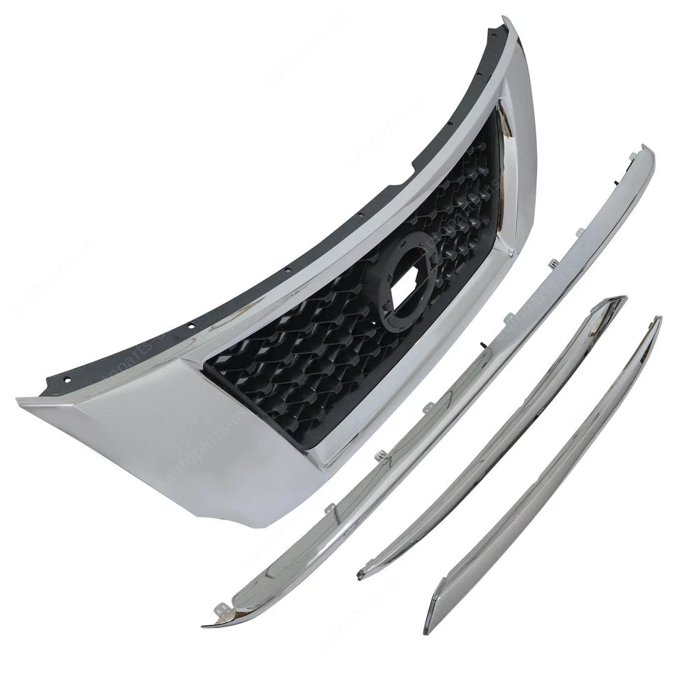 Fits NISSAN PATHFINDER 2013-2016 Front Grille and Chrome Bumper Trim