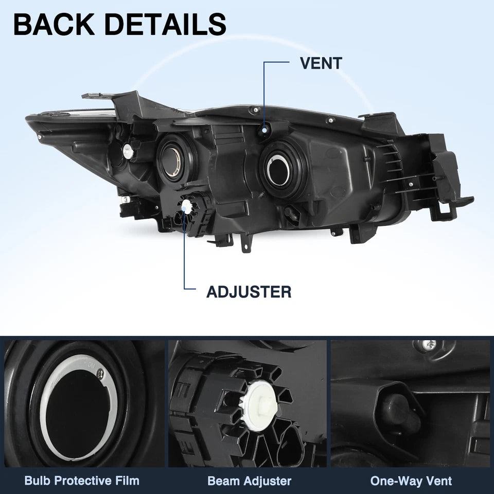 For 2013 2014 2015 2016 Mazda CX-5 CX5 Factory Halogen Headlight Lamp Pair LH+RH