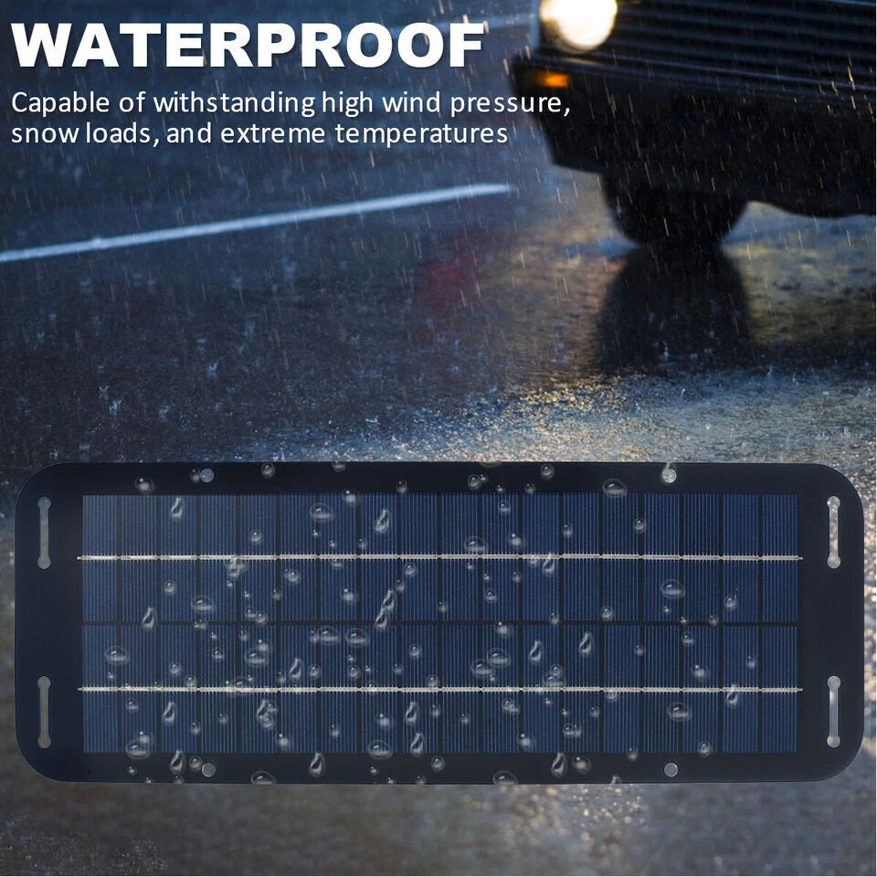 30W Solar Panel 12V Trickle Charger Battery Charger Kit Maintainer Boat Car RV