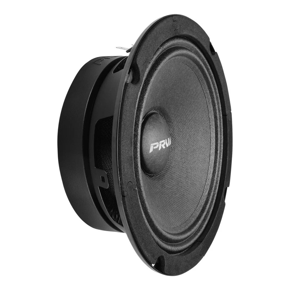 4x PRV Shallow 6.5" Midrange Slim Speakers Car Audio 800 Watts 4 Ohm 6MR200A-4