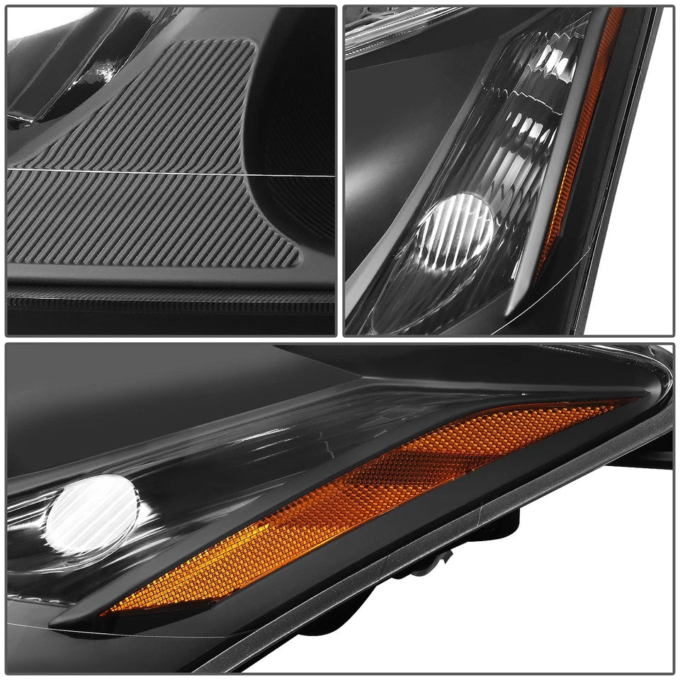 FOR 07-09 LEXUS ES350 OE STYLE BLACK HOUSING AMBER CORNER PROJECTOR HEADLIGHTS