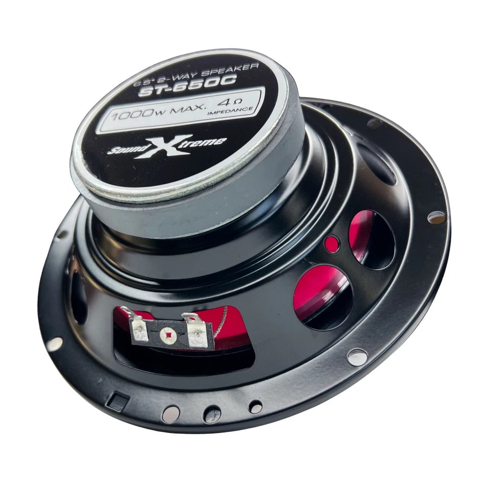 4x SoundXtreme 1000W 6.5-Inch 2Way Car Audio Component Speaker 6-1/2in 2000w set