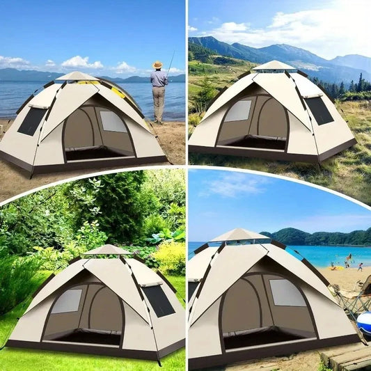 2-3 Person Pop Up Tents Waterproof Windproof Instant Tent for Camping Hiking NEW