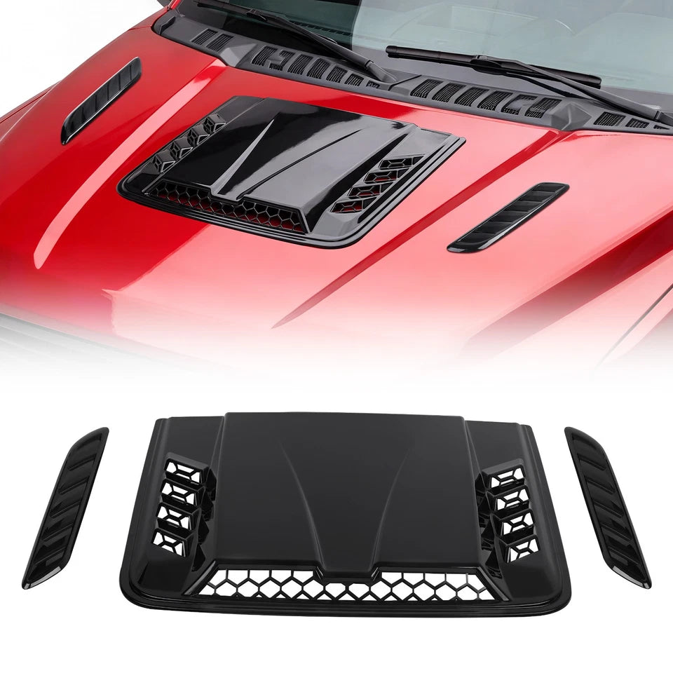 For Mazda 3 2 Car Front Air Flow Scoop Hood Intake Vent Bonnet Cover Trim Decor