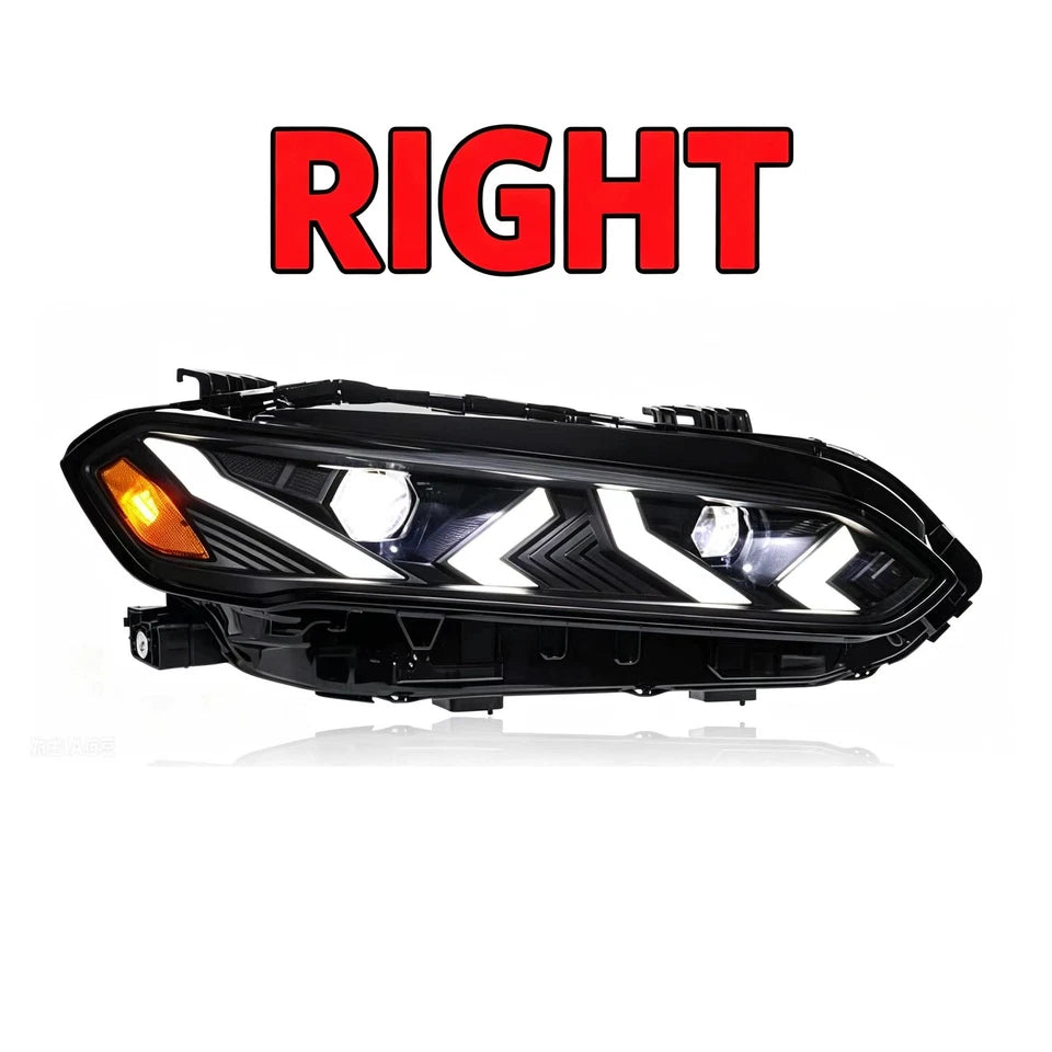 For 2023-2026 Honda Civic 11th Gen Lamborghini Style LED DRL Headlights Assembly