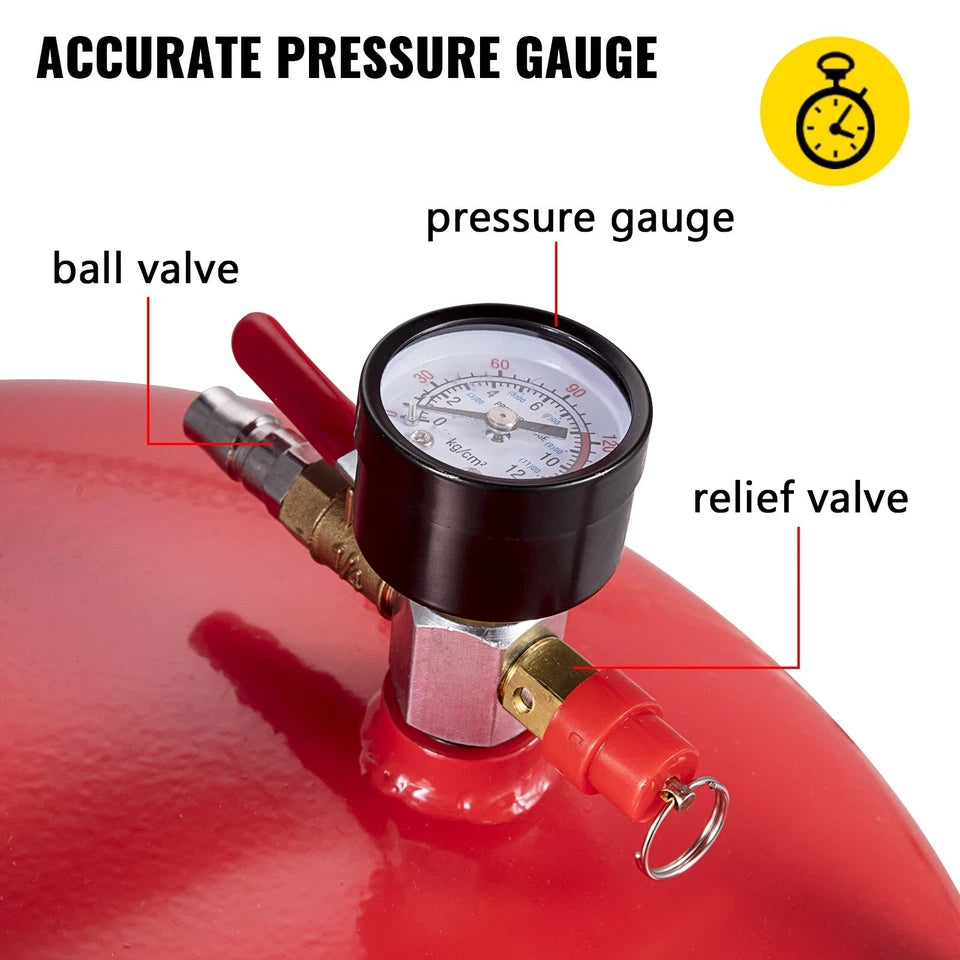 Waste Oil Drain Tank Portable Oil Drain 20 Gallon Air Operate Drainer