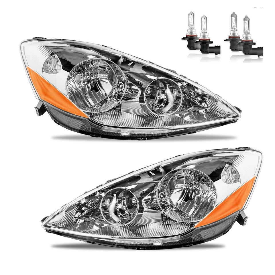Headlights Headlamps fit for 2006-2010 Toyota Sienna L+R Assembly W/Bulbs