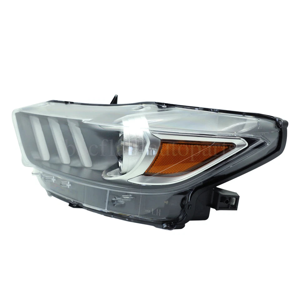 Headlights Pair For 2015 2016 2017 Ford Mustang HID/Xenon W/LED DRL LH+RH 15-17