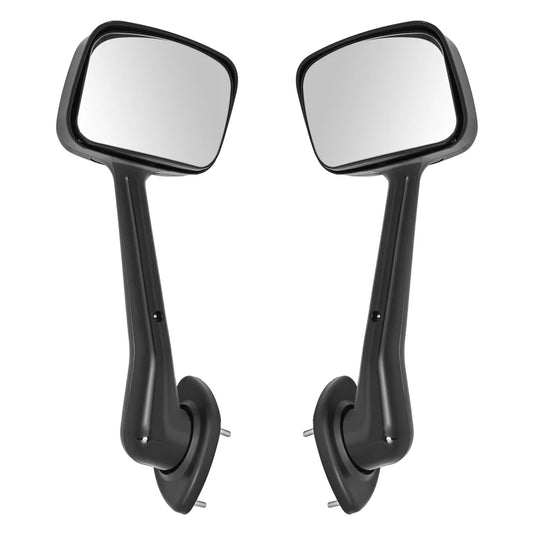 Pair Black Hood Mirrors For Freightliner Cascadia Truck 2008-2017 Left&Right New