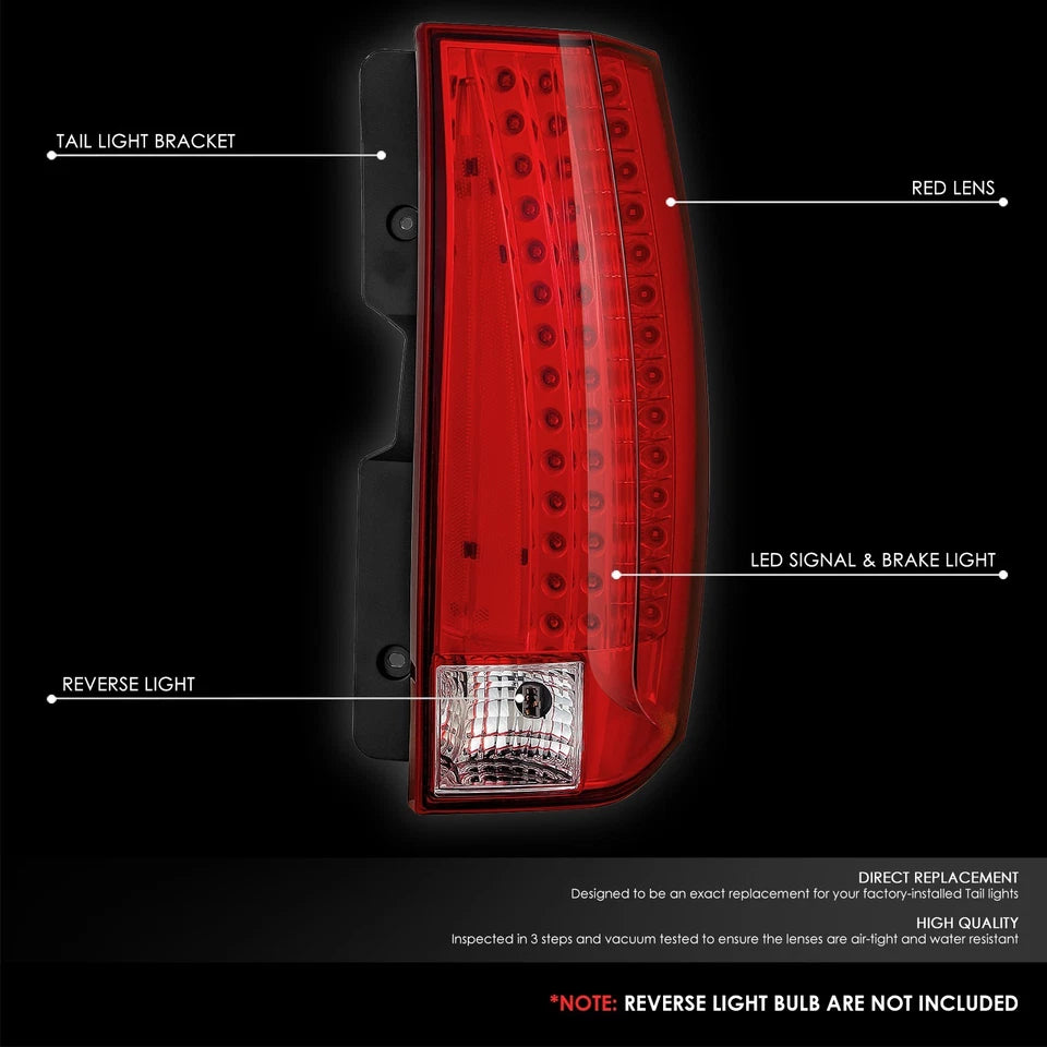 For 07-13 Cadillac Escalade Passenger Side LED Tail Light Brake Lamp Taillight