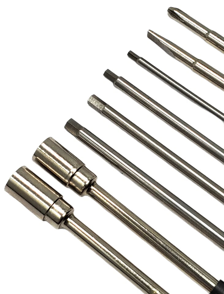 NHX RC 8-1 Hard Steel Tool Hex Nut Driver Set 1.5/2.0/2.5/3.0/0+ Flat/1-/4/5.5