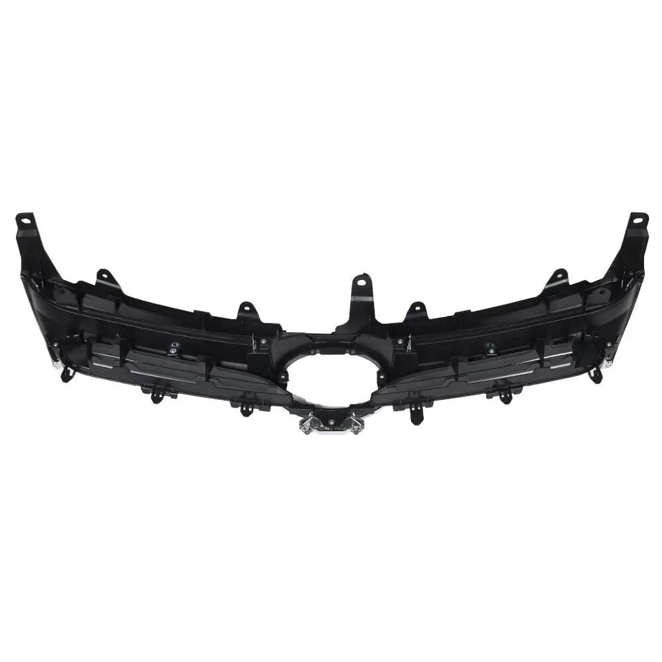 Front Bumper Cover+Upper Lower Grille For 2015 2016 2017 Toyota Camry