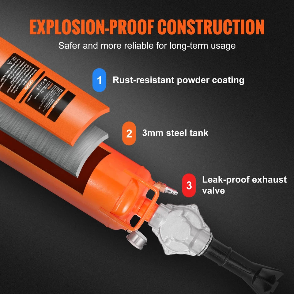 Tire Bead Seater 8L/2.1 Gal Air Blaster Portable Trigger Seating Inflator