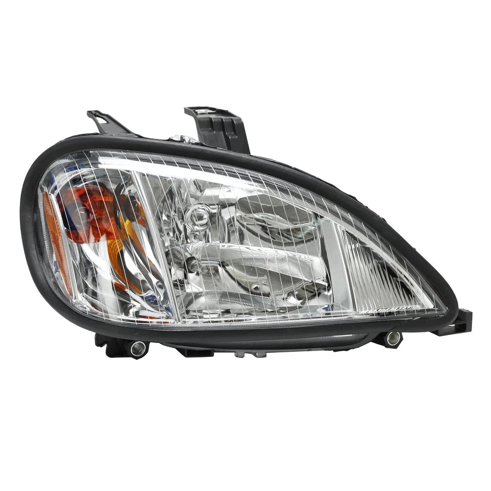 For Freightliner Columbia 2004-17 Chrome Headlights Driver&Passenger W/ Bulb