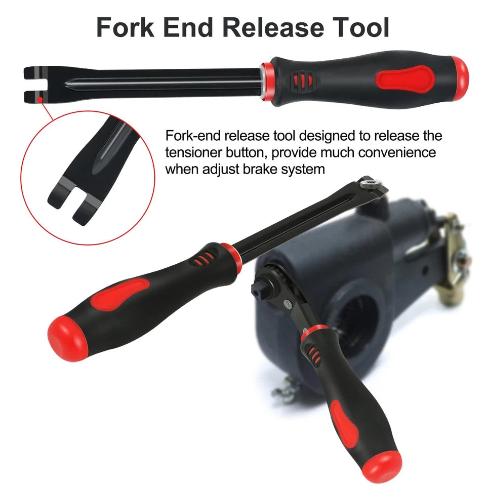 Brake Adjustment Tool Set 5/16" Ratcheting Wrench for Semi Trucks 2-Piece