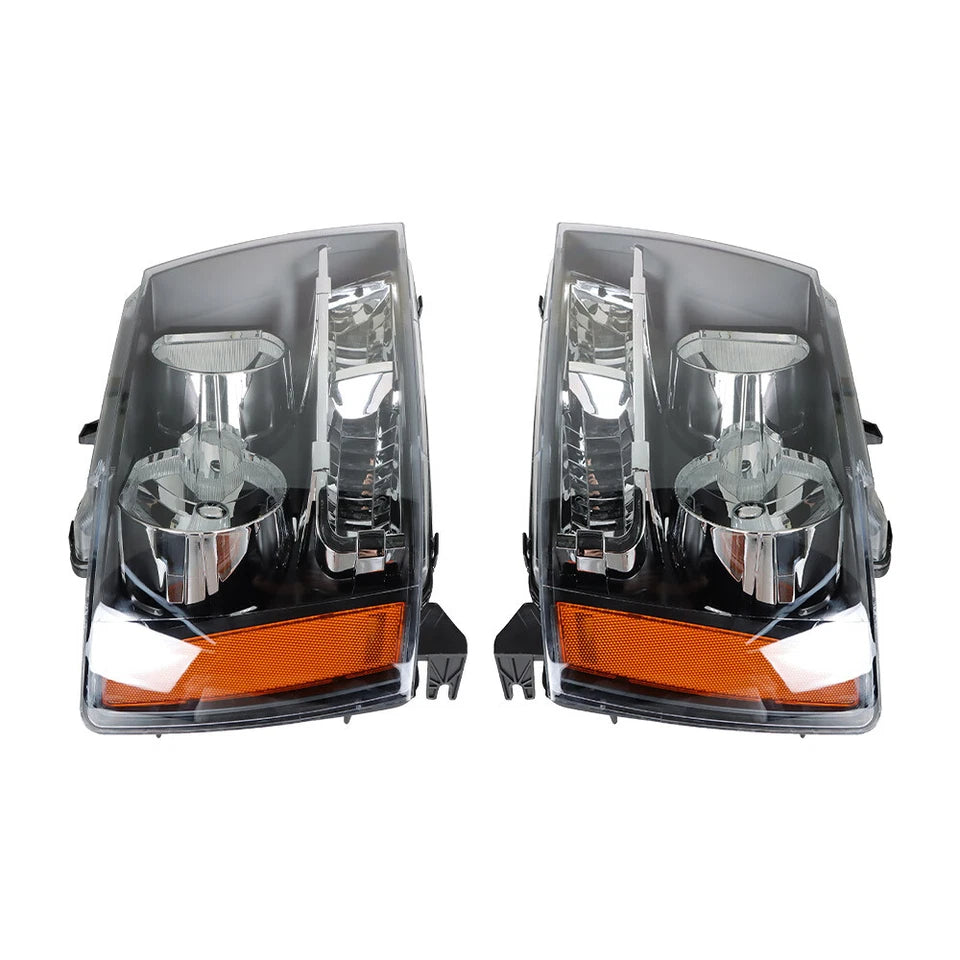 For 2007-2014 Chevy Avalanche Tahoe Suburban Amber Corner Halogen Headlights