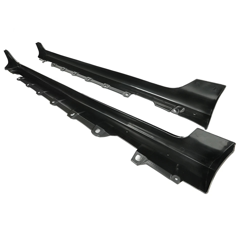 Add-on ABS Side Skirts Body Kit For Toyota Corolla 2003-2008 US Spec Black
