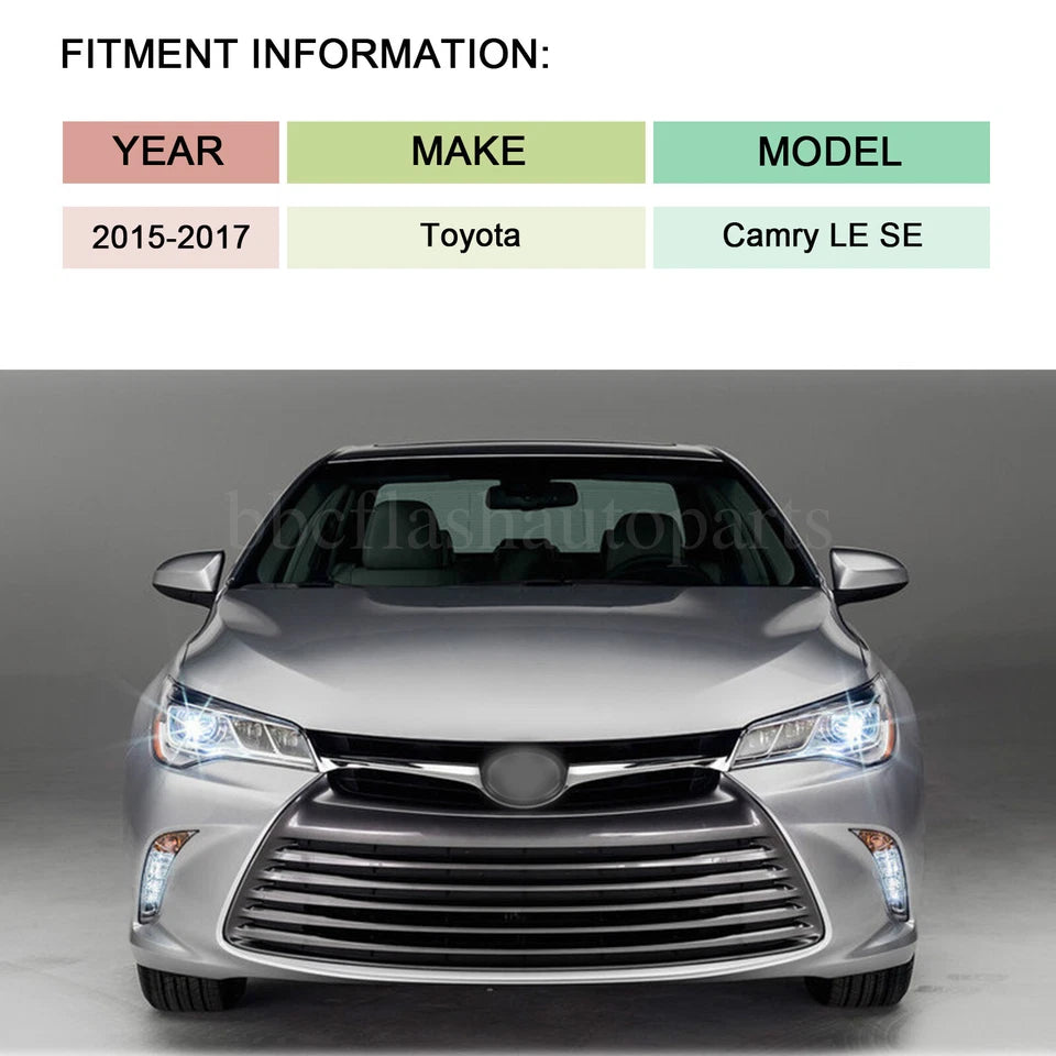 Headlights For 2015 2016 2017 Toyota Camry Left+Right Headlamps Head Light Pair